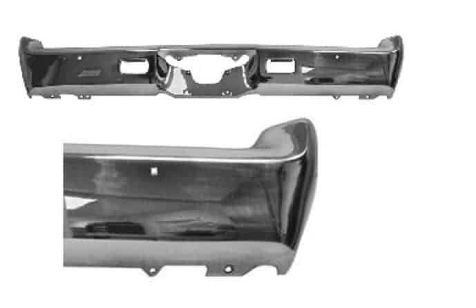 Bumper: 1968-72 El Camino - PREMIUM CHROME (Rear)